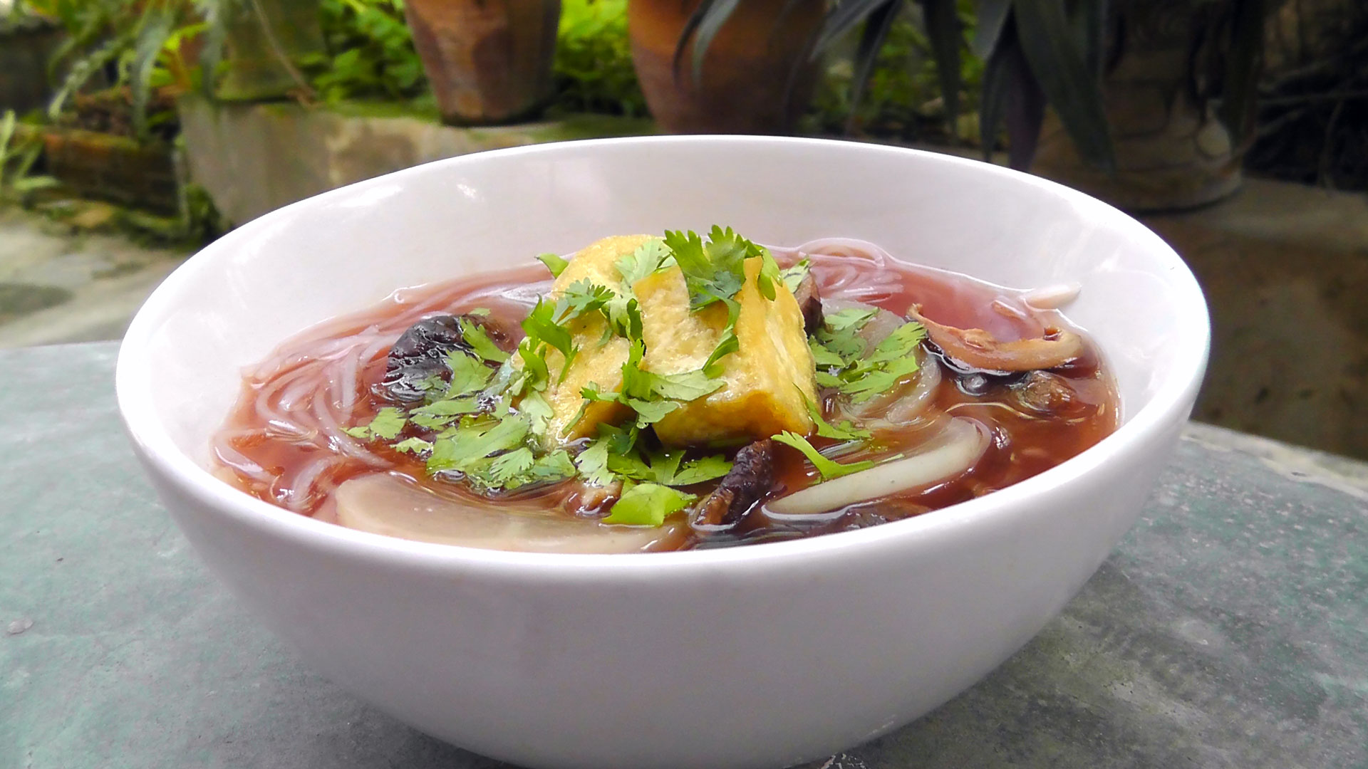 thai-suppe-roter-tofu-rettich-vegetarisch