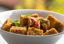 Knuspriger Tofu mit Salz und Sichuan Pfeffer Rezept aus China